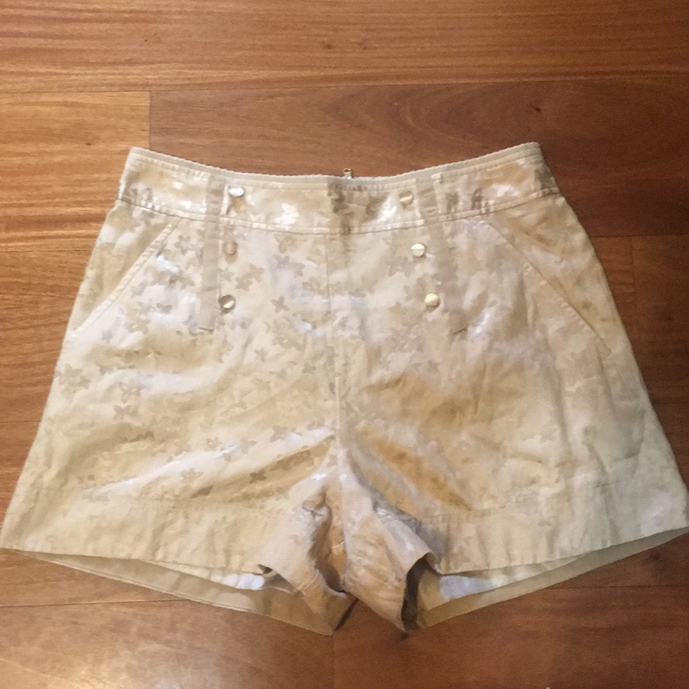 NWT Marc Jacobs Tan Silk Shorts 12